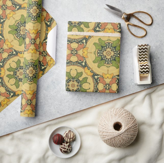 Gingko blad presentpapper (Hantverk)