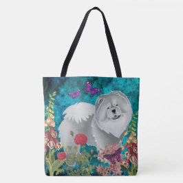 GINGKO BLUE CHOW TOTE ELLER CROSSBODY TYGKASSE