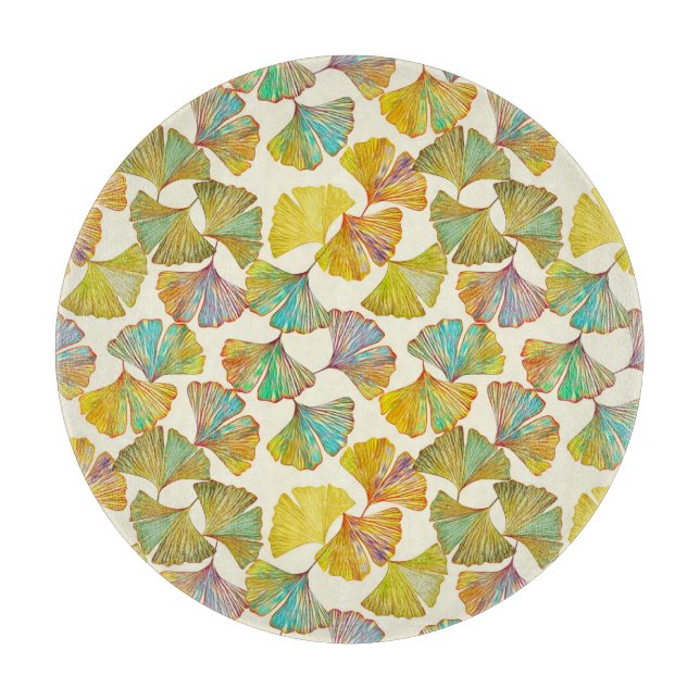 Gingko Löv: Blommigt Abstrakt Art (Framsidan)