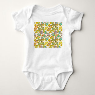 Gingko Löv: Blommigt Abstrakt Art T Shirt