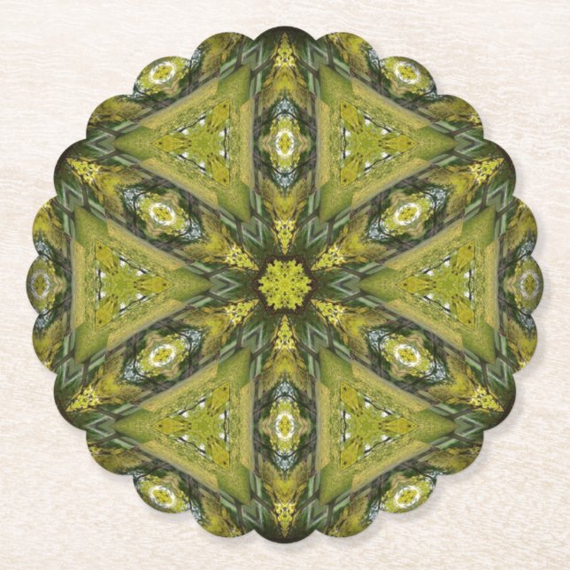 Gingko Mandala Underlägg Papper (Framsida)