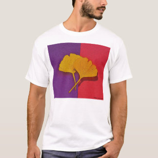 Gingkoen lämnar T-tröja T-shirt