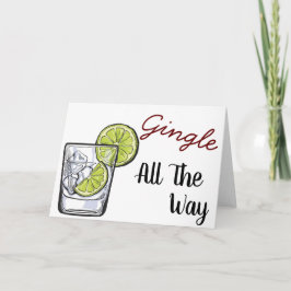 Gingle hela vägen | Gin- och tonårskort Helgkort
