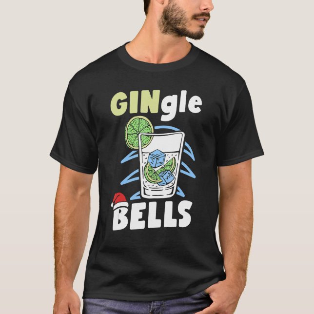GINgle Klockor jul Humor Helgdag Sarcasm Mem T Shirt (Framsida)