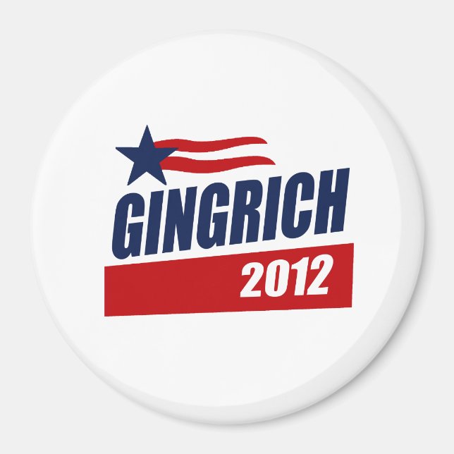 GINGRICH 2012 KAMPANJ BANNER MAGNET (Framsidan)