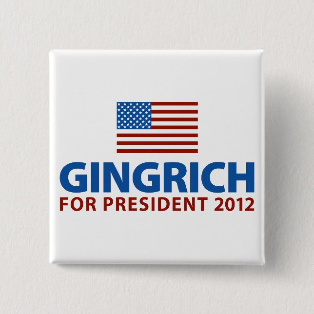 Gingrich för president knapp (Framsida)