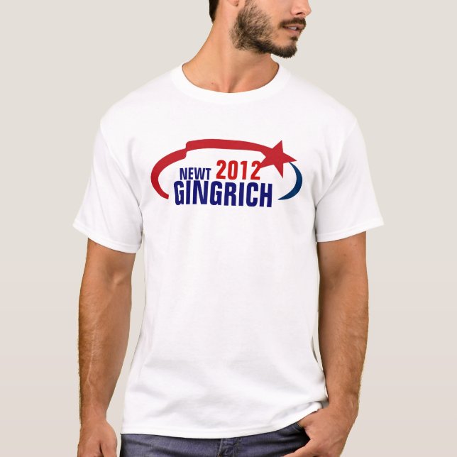 GINGRICH FÖR PRESIDENT T-SHIRT (Framsida)