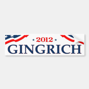 Gingrich president 2012 (v105) bildekal
