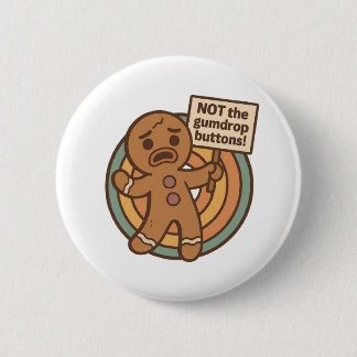 Gingy Christmas Button Pin Knapp