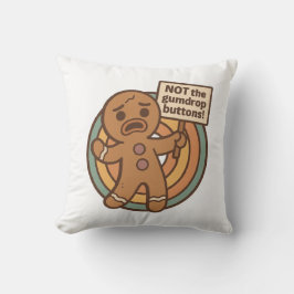 Gingy Gingerbread Christmas Throw Pillow Kudde
