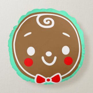 Gingy House 2021 Round Pillow Rund Kudde