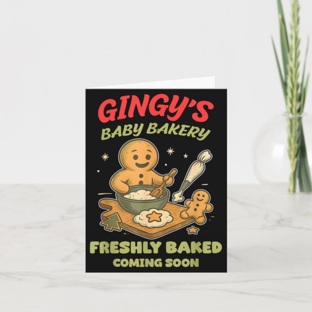 Gingy's Baby Bakery Freshly Baked Coming Soon Chri Kort (Framsida)