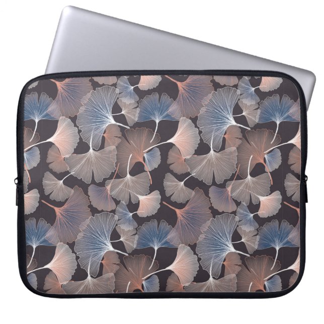 Ginhko lämna mönster laptop fodral (Framsidan)