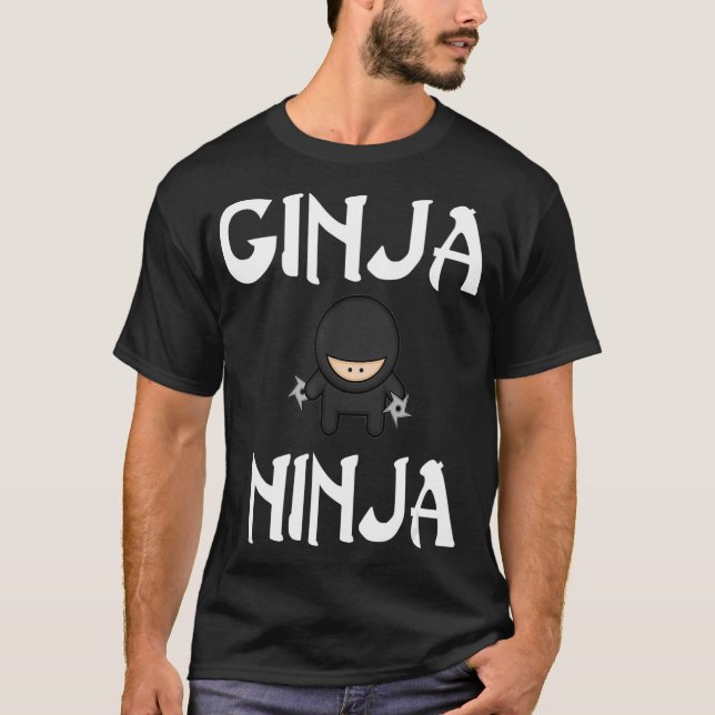 GINJA NINJA för Rödhårig Funny Novelty Gift T Shirt (Framsida)