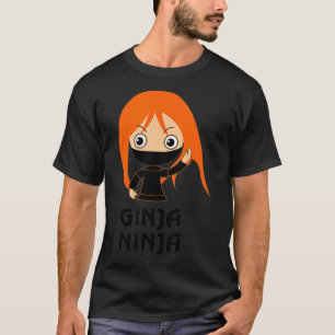 Ginja Ninja Funny Rödhårig Ginger Red Hair Shirt  T Shirt
