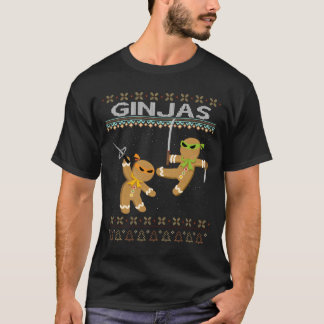 Ginjas Gingerbread Ninjas Ugly T Shirt