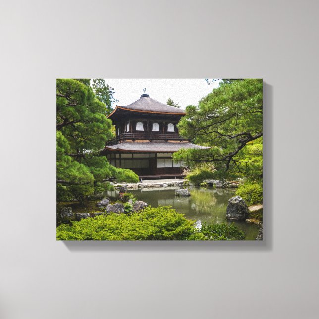 Ginkaku-ji (Silver Pavillion), Kyoto Canvastryck (Framsida)