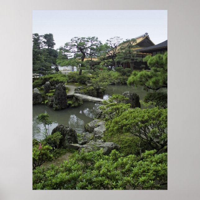 GINKAKU-JI ZEN TEMPLE POSTER (Framsidan)