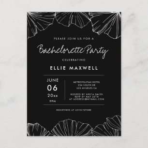 Ginkgo Biloba Bachelorette-partiets inbjudan