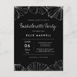 Ginkgo Biloba Bachelorette-partiets inbjudan