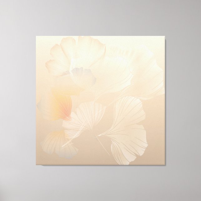Ginkgo Biloba Botanical Abstrakt Graphic Art  Canvastryck (Framsida)