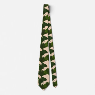 Ginkgo Biloba Löv Abstrakt Neck Tie Slips