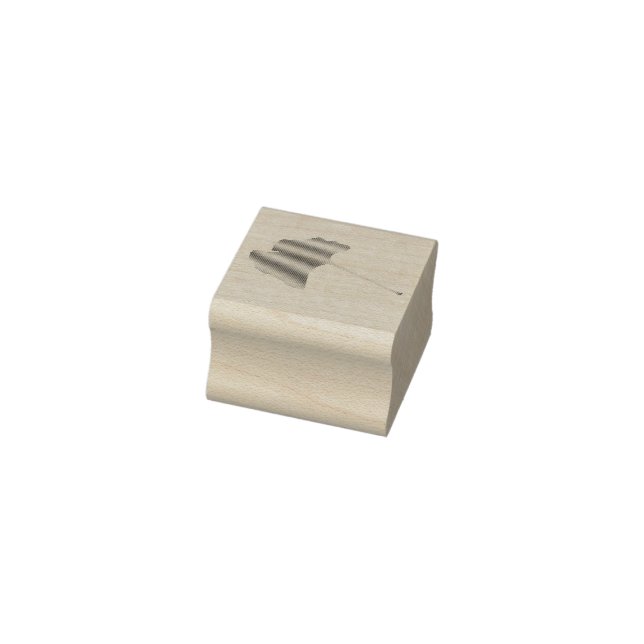 Ginkgo Biloba Löv Frimärke Stämpel (Stämpel)