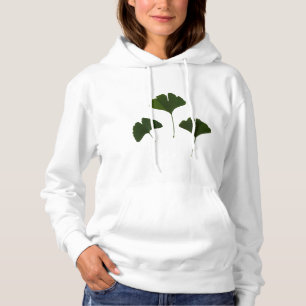 Ginkgo Biloba Löv Hoodie T Shirt
