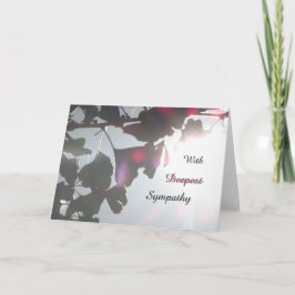 Ginkgo Biloba Löv Sympathy Greeting Card Kort