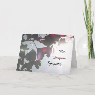 Ginkgo Biloba Löv Sympathy Greeting Card Kort