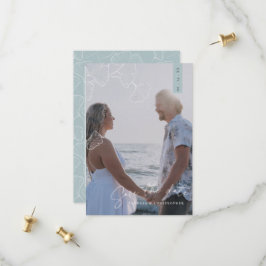 Ginkgo Biloba Whimsical Flat Save Date Card Spara Datumet