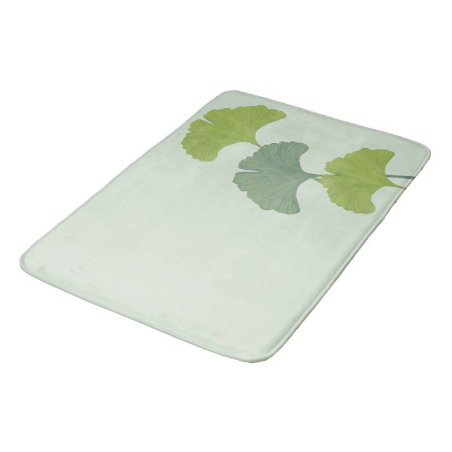 Ginkgo blad anpassningsbara bakgrundsfärger  badrumsmatta (Vinklad)