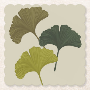 Ginkgo blad anpassningsbara bakgrundsfärger  underlägg papper