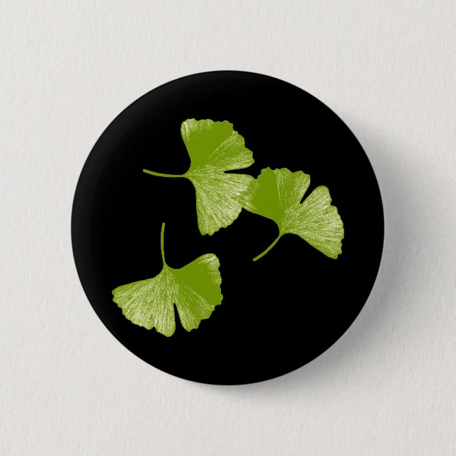 Ginkgo blad knapp (Framsida)