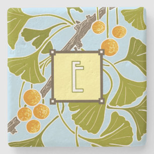 Ginkgo Dance Monogram Brev E Stenunderlägg