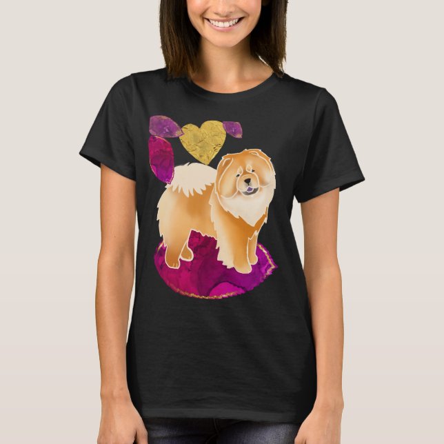 GINKGO den röda chowen - svart skjortor, väljer T Shirt (Framsida)