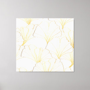 Ginkgo Guld: Luxurious Löv Arrangemang Canvastryck