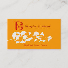 Ginkgo Illustration    med Monogram Visitkort