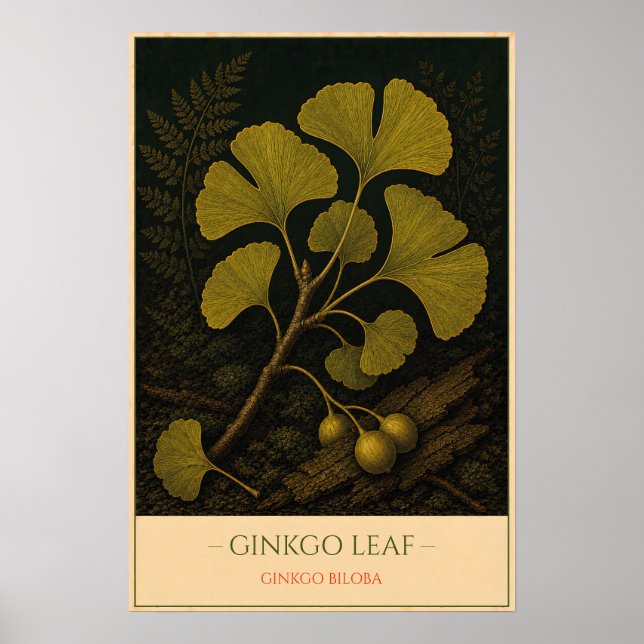 Ginkgo Leaf Poster (Framsidan)