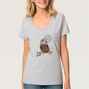 Ginkgo Löv Abstrakt T Shirt