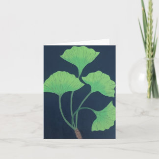 Ginkgo Löv Anteckningskort