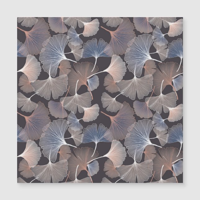 Ginkgo löv: elegant Naturligt mönster. (Framsida)
