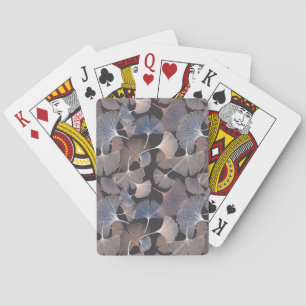 Ginkgo löv: elegant Naturligt mönster. Casinokort