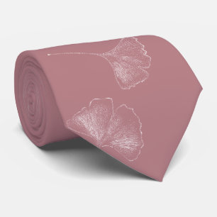 Ginkgo Löv Falling Mönster Vintage Dusty Ro Slips