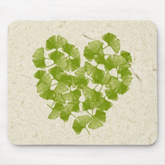 Ginkgo Löv Heart Musmatta (Framsidan)