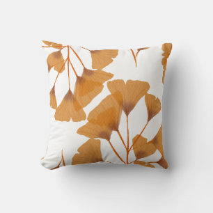 Ginkgo Löv Seamless Autumn Mönster Kudde