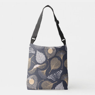Ginkgo Löv: Sömlös Blommigt Elegance. Axelväska
