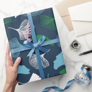 Ginkgo-omslagning papper presentpapper