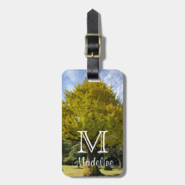 Ginkgo Träd av Golden Gult Bagagebricka