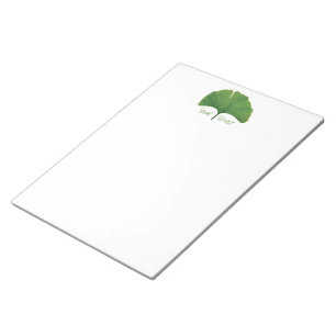 Ginkgo Träd Löv Anteckningsblock